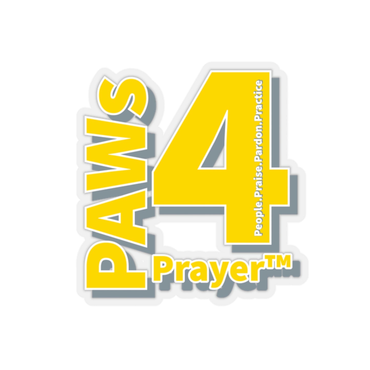 Paws 4 Prayer™ Logo- Gold