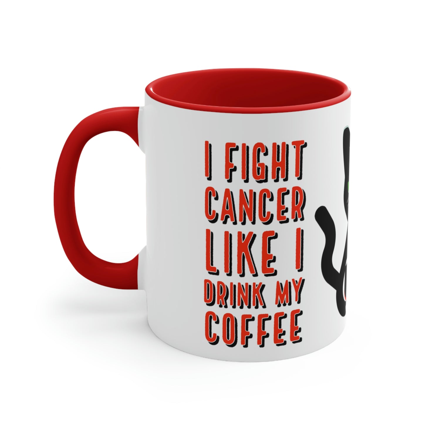 Purrfect Cancer Comfort Mug-Accent Coffee Mug, 11oz