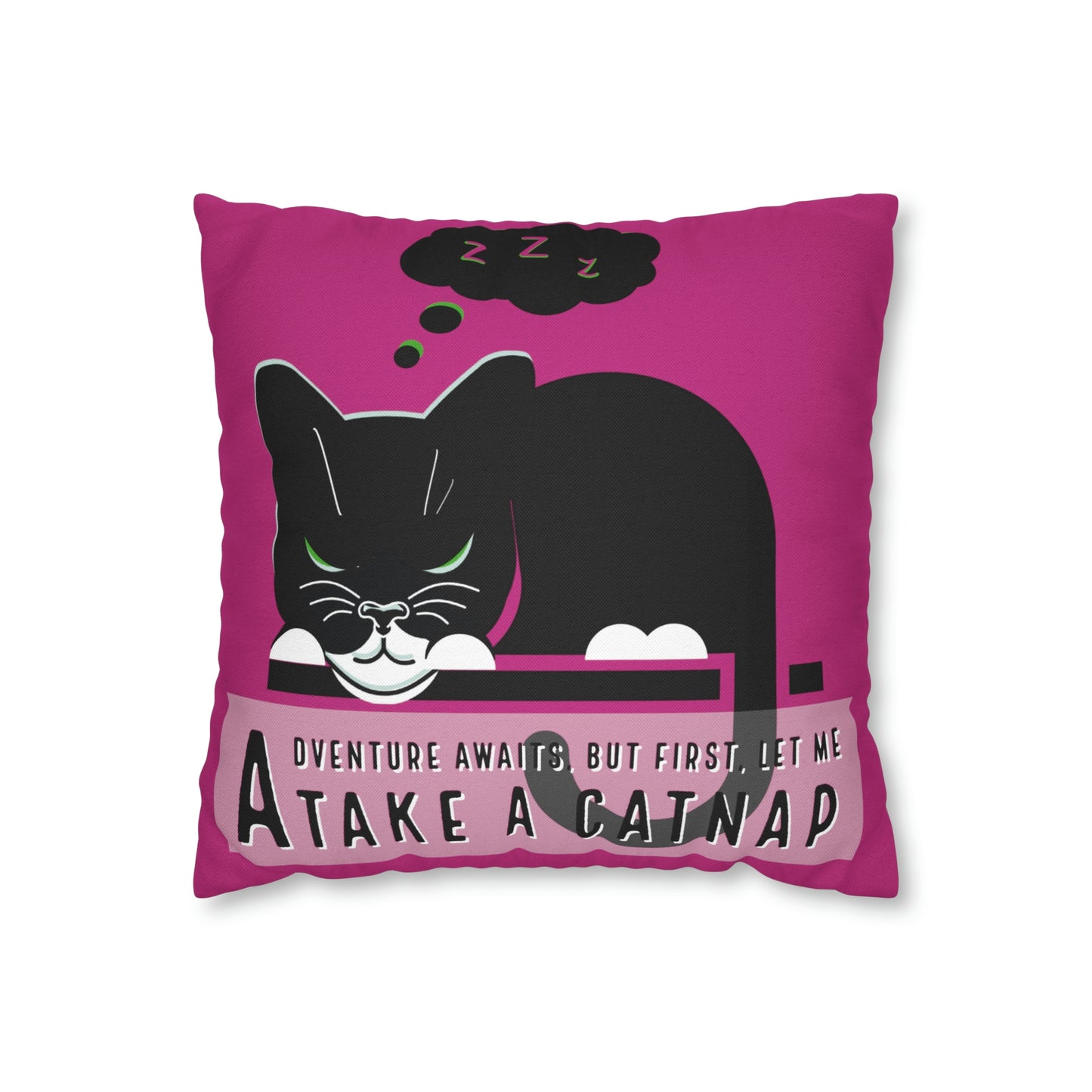 Adventure Can Wait-Just For Fun-Square Pillow Case (Pink)