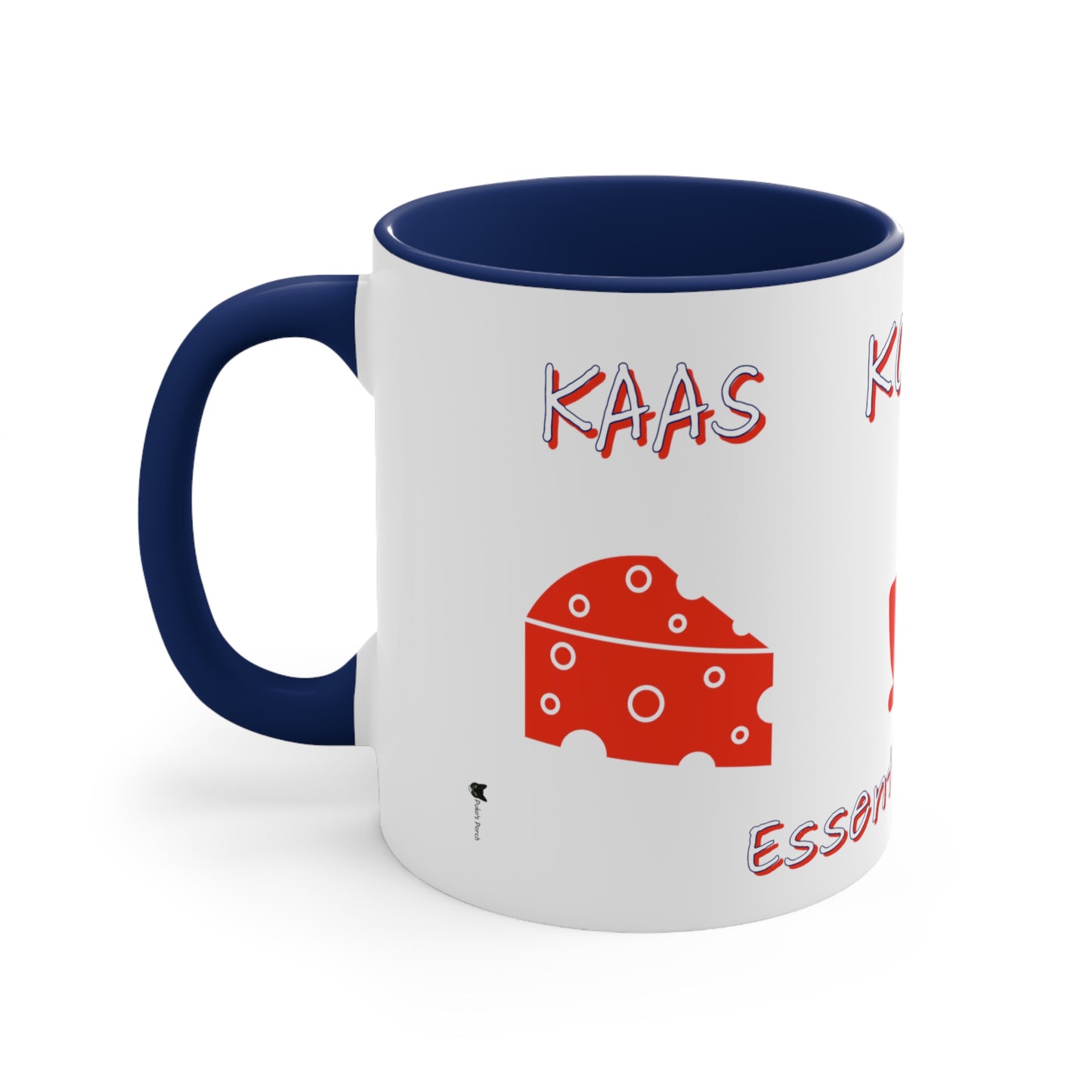 "Living In Amsterdam Essentials Coffee Mug: Kaas, Koffie, Kat - Embrace the True Essence of Amsterdam!"