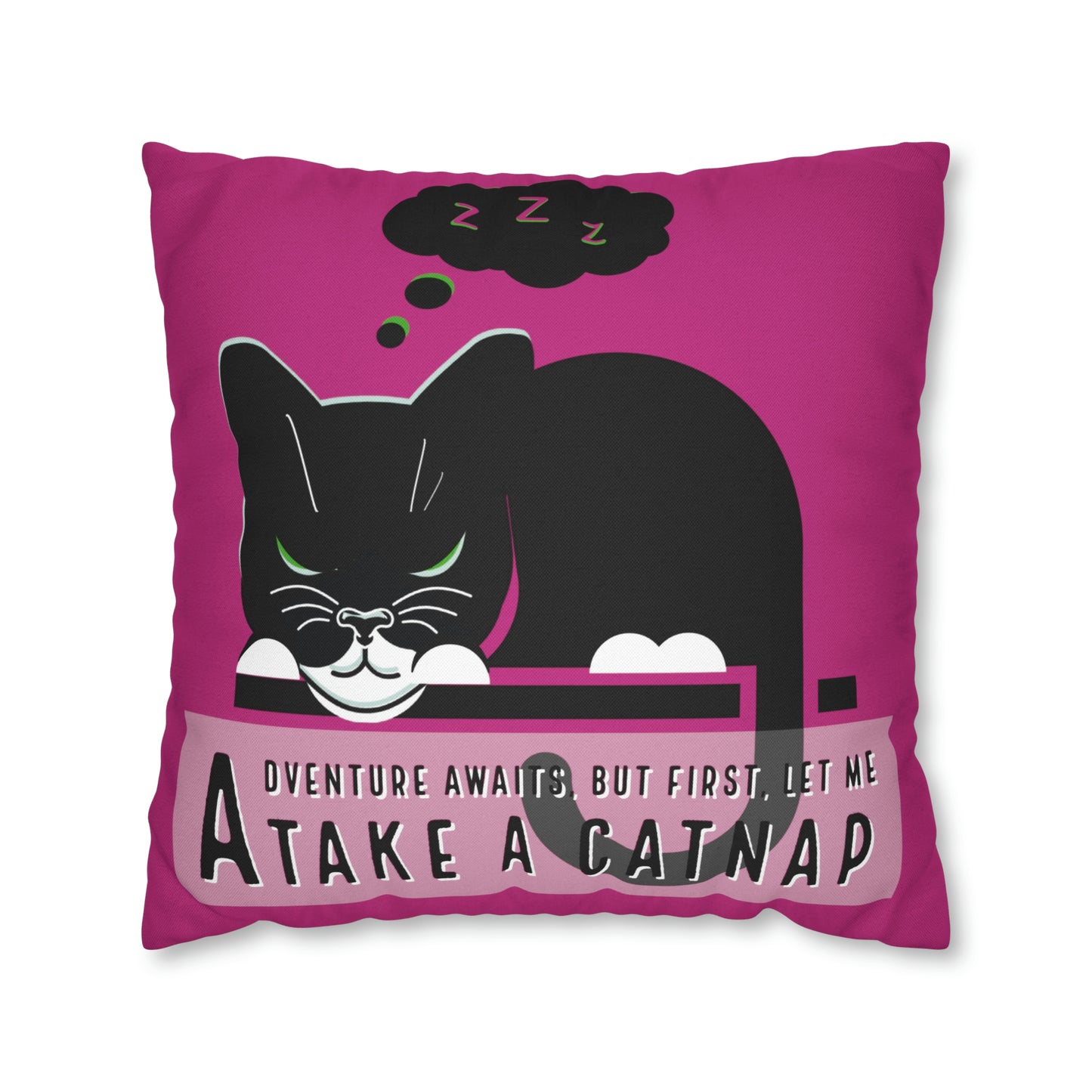 Adventure Can Wait-Just For Fun-Square Pillow Case (Pink)