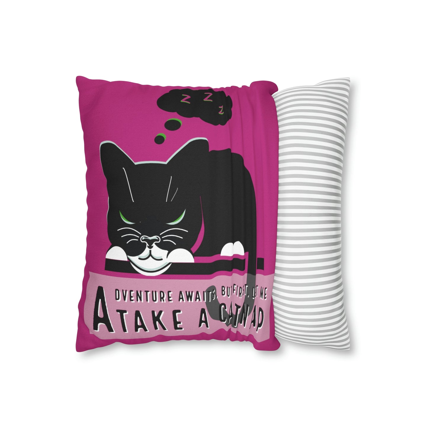 Adventure Can Wait-Just For Fun-Square Pillow Case (Pink)