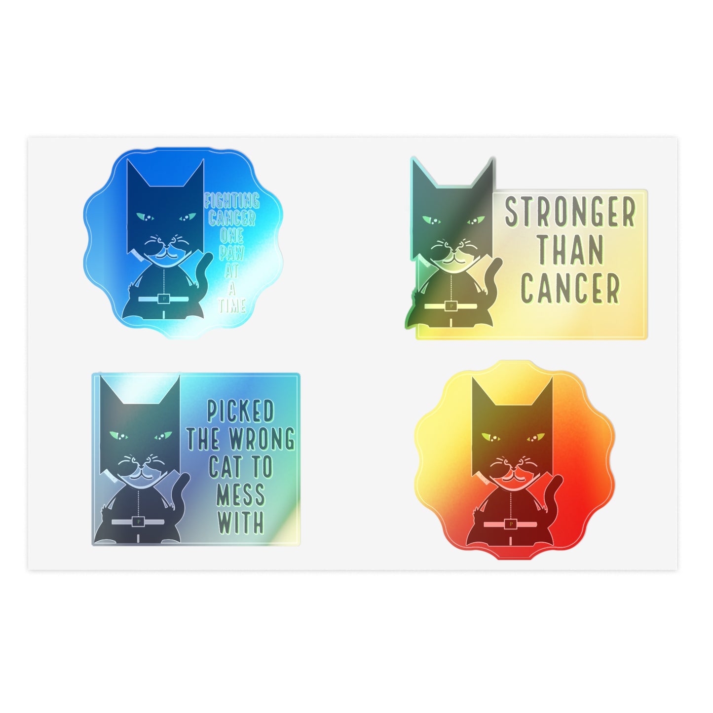 Chemo Cat Die Cut-Sticker Sheets