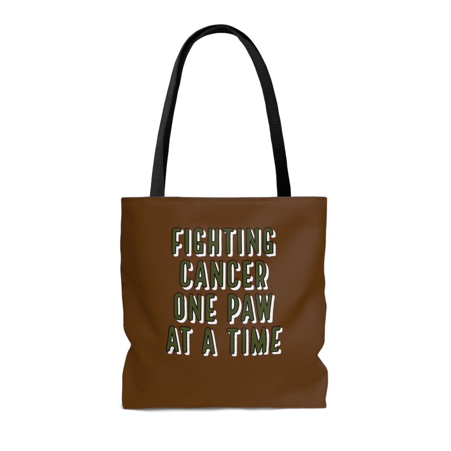 Chemo Cat Tote Bag (Camo Green & Brown): Fighting Cancer One Paw at a Time - Practical, Stylish, and Durable for Any Adventure