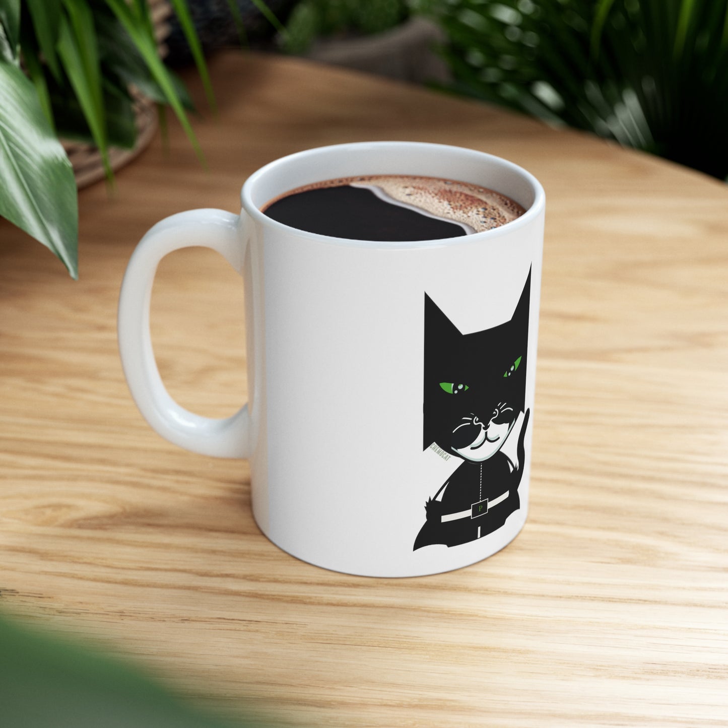 Chemo Cat Coffee Mug: Stronger Than Cancer - Inspiring and Empowering Ceramic Mug for Cancer Fighters