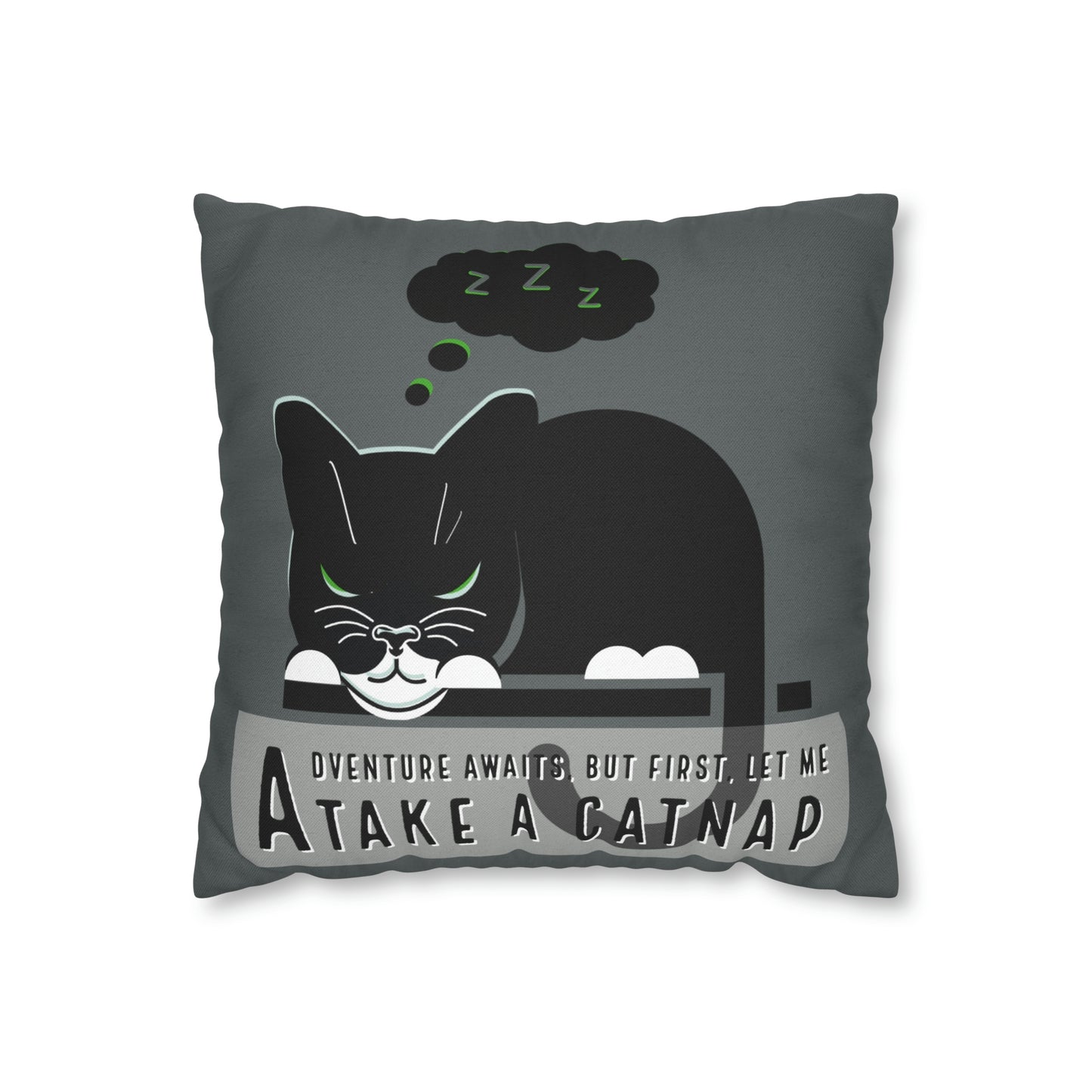 Adventure Can Wait-Just For Fun-Square Pillow Case (Grey)