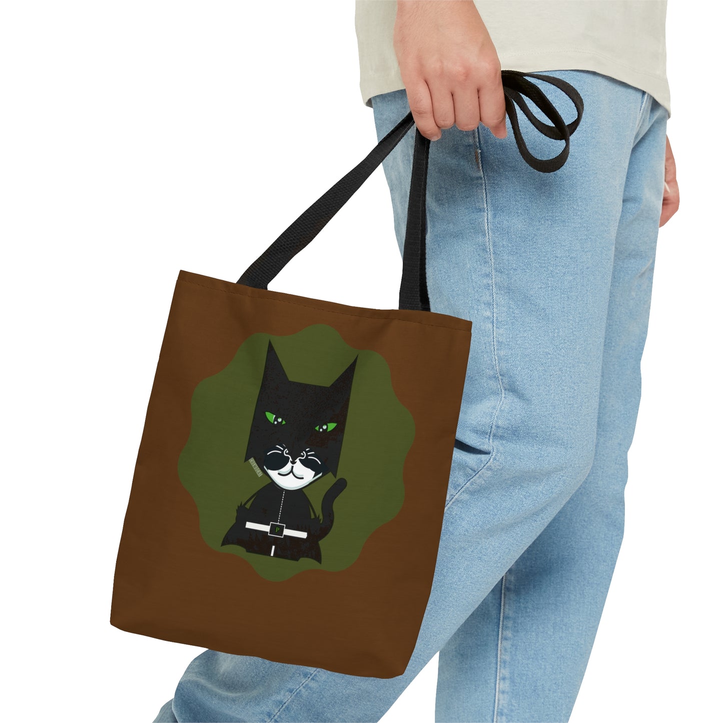 Chemo Cat Tote Bag (Camo Green & Brown): Fighting Cancer One Paw at a Time - Practical, Stylish, and Durable for Any Adventure