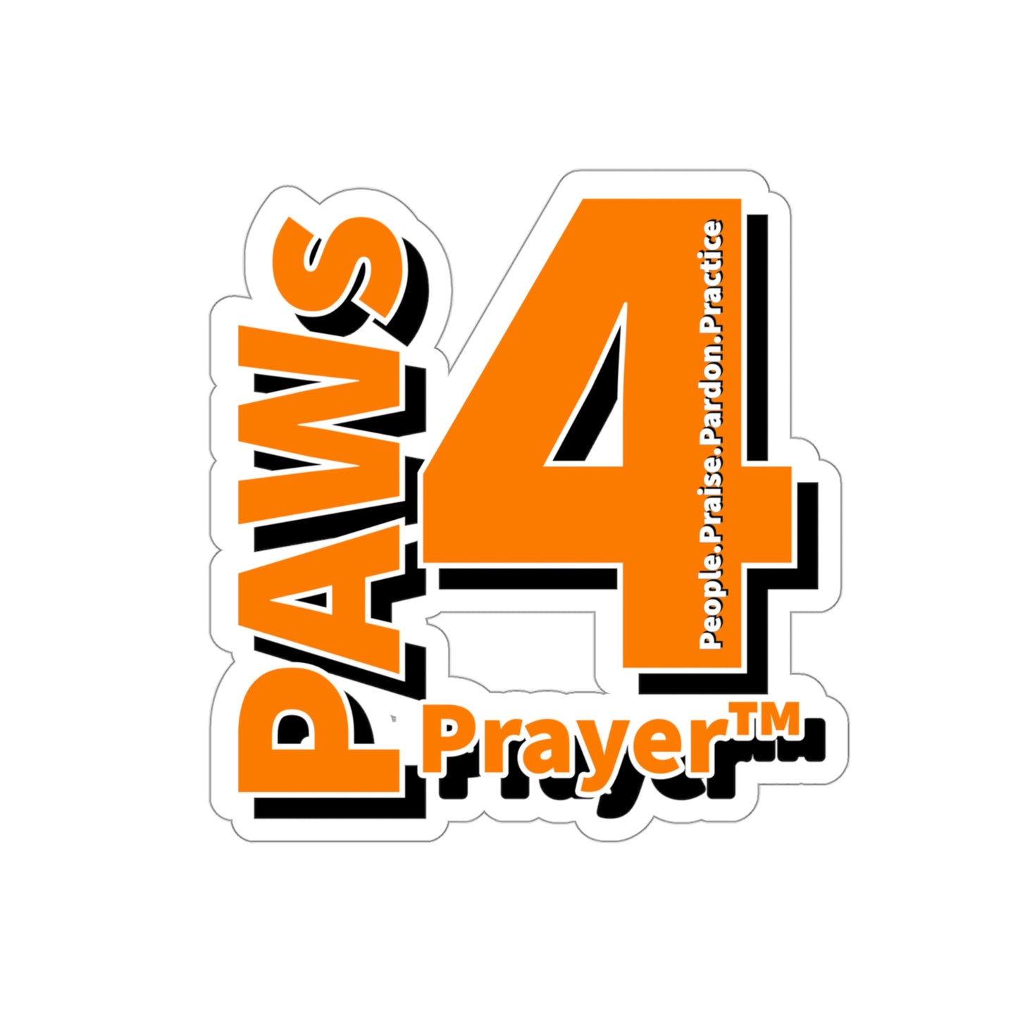 Paws 4 Prayer™ Logo- Orange