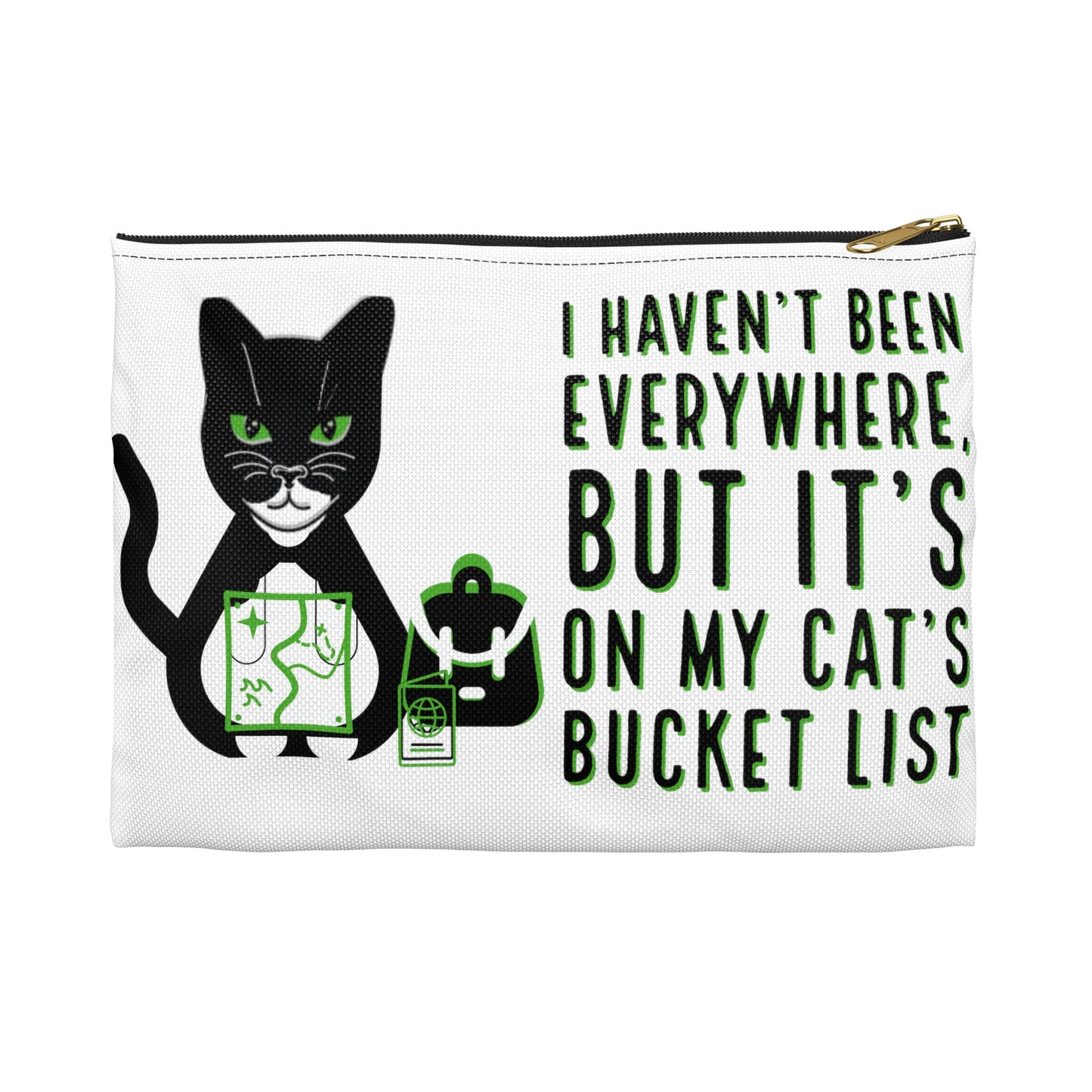 Cat Bucket List: Travel Accessory Pouch