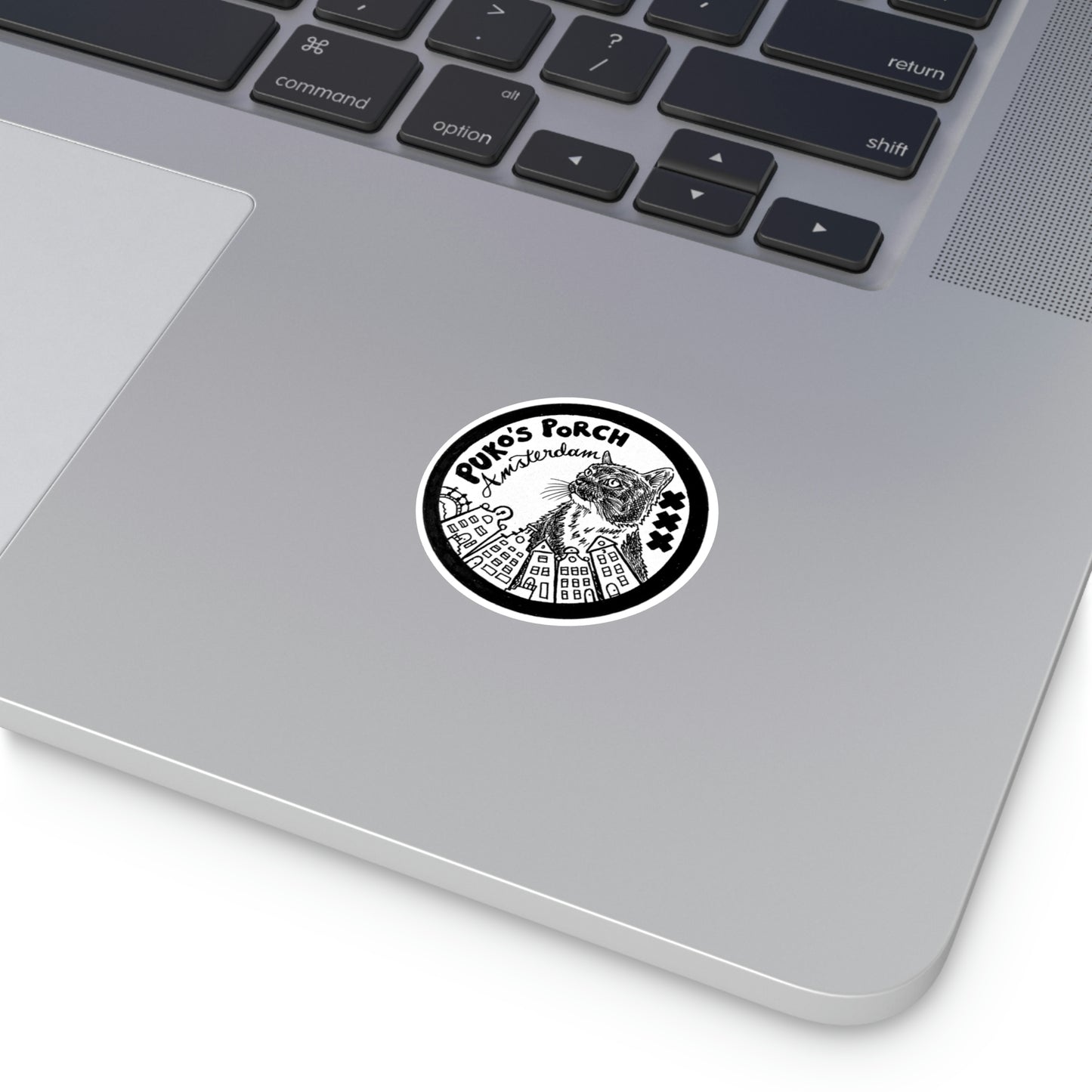 Puko's Porch Custom Design Round Sticker